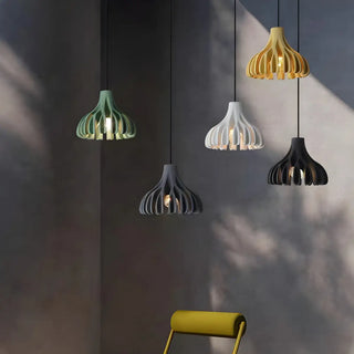 Modern Colorful Dome Resin Pendant Light Dining Room Zawala Image - 4
