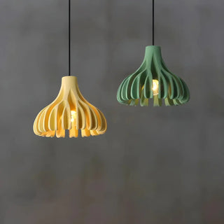 Modern Colorful Dome Resin Pendant Light Dining Room Zawala Image - 6