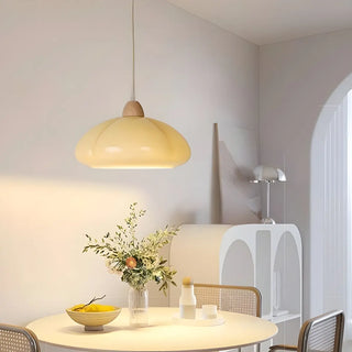 ZOWALA - Modern Mini Orange Glass Dome Dining Room Pendant Light Image - 6