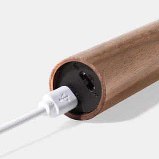 Simple Cylinder Wood and Acrylic LED Wall Sconce Zawala Image - 10