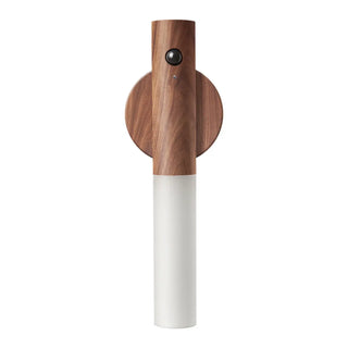 Simple Cylinder Wood and Acrylic LED Wall Sconce Zawala Image - 7