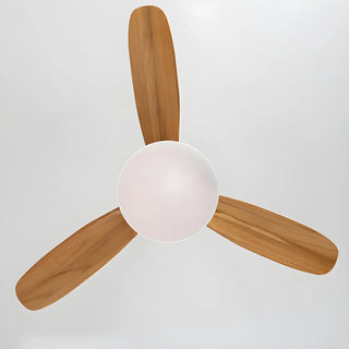 ZOWALA - Modern Natural Wood 3-Blade LED Ceiling Fan Image - 13