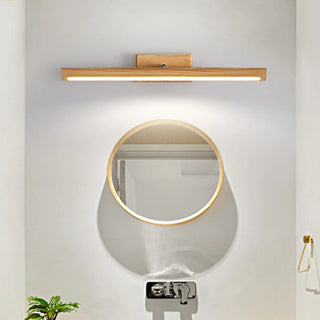 ZOWALA - Modern Natural Wood Cylinder Vanity Light Fixtures Image - 1