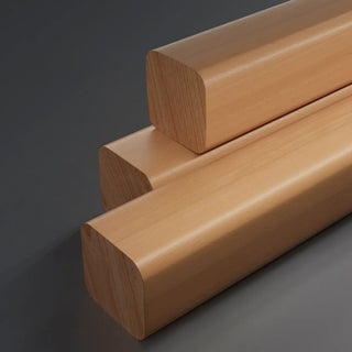 Modern Solid Wood Rectangular LED Vanity Light Zawala Image - 13