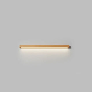 Modern Solid Wood Rectangular LED Vanity Light Zawala Image - 6