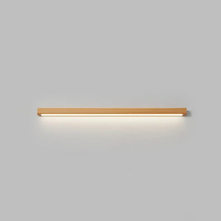 Modern Solid Wood Rectangular LED Vanity Light Zawala Image - 7