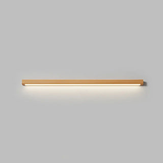Modern Solid Wood Rectangular LED Vanity Light Zawala Image - 8