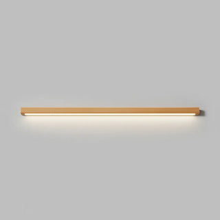 Modern Solid Wood Rectangular LED Vanity Light Zawala Image - 9