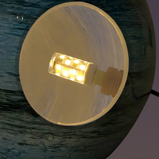 ZOWALA - Modern Globe Glass Table Lamp Night Decor Image - 11