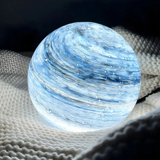 ZOWALA - Modern Globe Glass Table Lamp Night Decor Image - 3