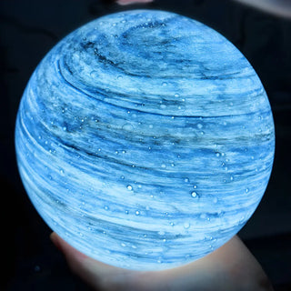 ZOWALA - Modern Globe Glass Table Lamp Night Decor Image - 7