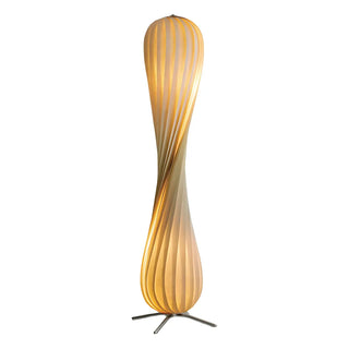 Japanese-style Twisted Spiral Wooden Floor Lamp Zawala Image - 11