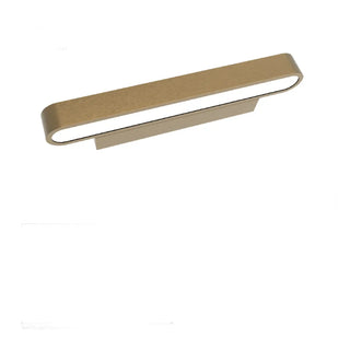 ZOWALA - Modern Rectangular Gold Bathroom Vanity LED Light Image - 6