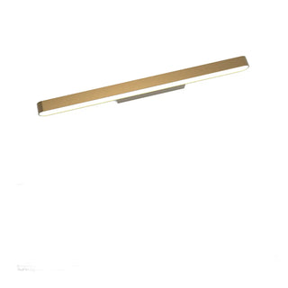 ZOWALA - Modern Rectangular Gold Bathroom Vanity LED Light Image - 8