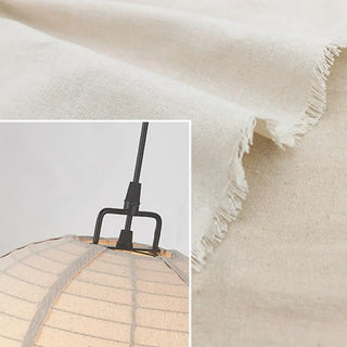 ZOWALA - Japanese Restaurant Beige Woven Lantern Pendant Light Image - 6