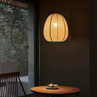 ZOWALA - Japanese Restaurant Beige Woven Lantern Pendant Light Image - 7