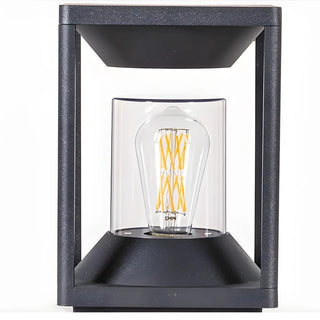 Simple Square Geometric Outdoor Pathway Table Lamp Zawala Image - 4