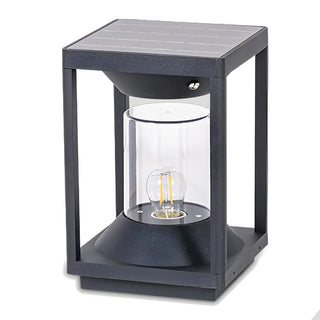 Simple Square Geometric Outdoor Pathway Table Lamp Zawala Image - 8
