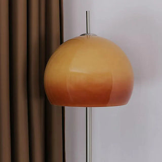 Orange Dome Metal Standing Modern LED Floor Lamp Zawala Image - 7