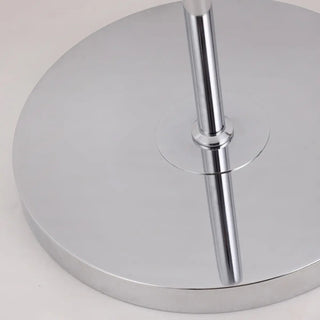 Retro Amber Dome Chrome Stand Metal Floor Lamp Zawala Image - 8
