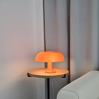 Modern Orange Mushroom Dome Shape Decor Table Lamp Zawala Image - 5