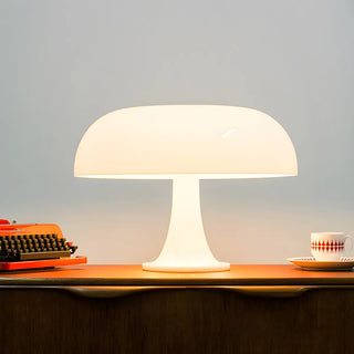 Modern Orange Mushroom Dome Shape Decor Table Lamp Zawala Image - 6