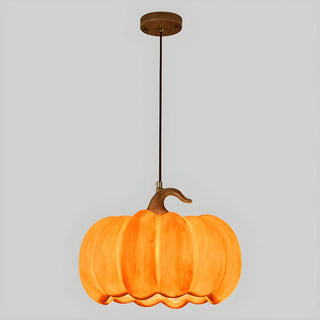 Modern Adjustable Brown Pumpkin Pendant Ceiling Lamp Zawala Image - 10