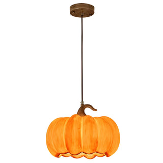 Modern Adjustable Brown Pumpkin Pendant Ceiling Lamp Zawala Image - 11
