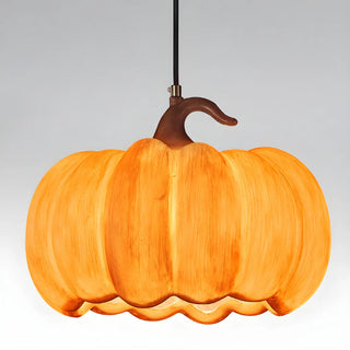 Modern Adjustable Brown Pumpkin Pendant Ceiling Lamp Zawala Image - 12