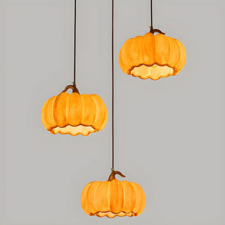 Modern Adjustable Brown Pumpkin Pendant Ceiling Lamp Zawala Image - 13
