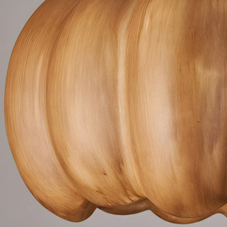 Modern Adjustable Brown Pumpkin Pendant Ceiling Lamp Zawala Image - 16