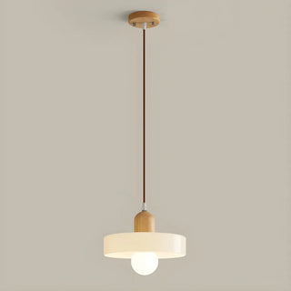 Modern Orange Round Glass Pendant Light Dining Room Zawala Image - 11