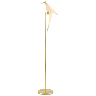 Modern Origami Bird Acrylic Living Room Gold Floor Lamp Zawala Image - 6