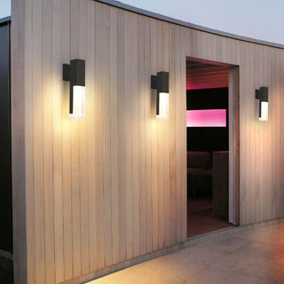 Modern Waterproof Rectangular Outdoor Wall Sconce Zawala Image - 1