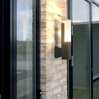 Modern Waterproof Rectangular Outdoor Wall Sconce Zawala Image - 4