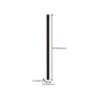 Waterproof Sleek Black Vertical Outdoor Wall Sconce Zawala Image - 18