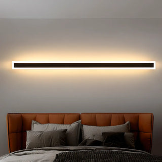 Waterproof Sleek Black Vertical Outdoor Wall Sconce Zawala Image - 3
