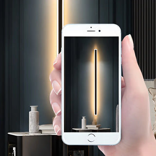 Waterproof Sleek Black Vertical Outdoor Wall Sconce Zawala Image - 4