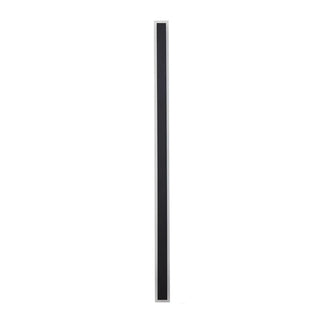 Waterproof Sleek Black Vertical Outdoor Wall Sconce Zawala Image - 5
