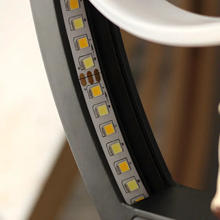 Elegant Floral Design Oval Frame LED Decor Table Lamp Zawala Image - 11