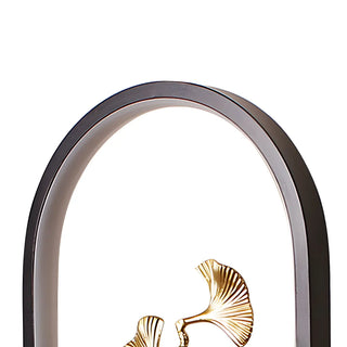 Elegant Floral Design Oval Frame LED Decor Table Lamp Zawala Image - 13
