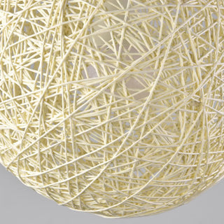 Modern Restaurant Red Yellow Paper Globe Pendant Light Zawala Image - 14