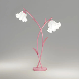 Modern 2-Light Pink Petal LED Metal Floor Lamp Zawala Image - 12