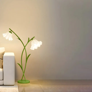 Modern 2-Light Pink Petal LED Metal Floor Lamp Zawala Image - 3