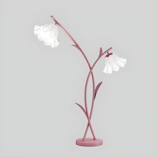 Modern 2-Light Pink Petal LED Metal Floor Lamp Zawala Image - 9