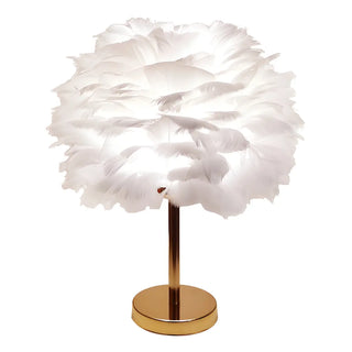 Creative Feather Shade Bedroom Decorative Table Lamp Zawala Image - 18