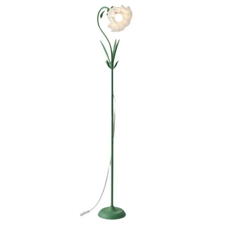 ZOWALA - Modern Fresh Pink Floral Metal LED Floor Lamp Image - 13