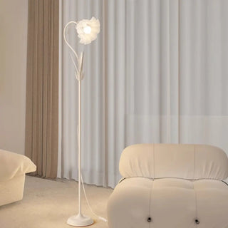 ZOWALA - Modern Fresh Pink Floral Metal LED Floor Lamp Image - 19