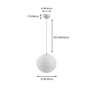 ZOWALA - Modern Plastic White Planet Hanging Light Image - 14