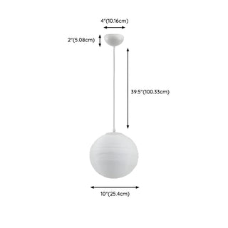 ZOWALA - Modern Plastic White Planet Hanging Light Image - 16